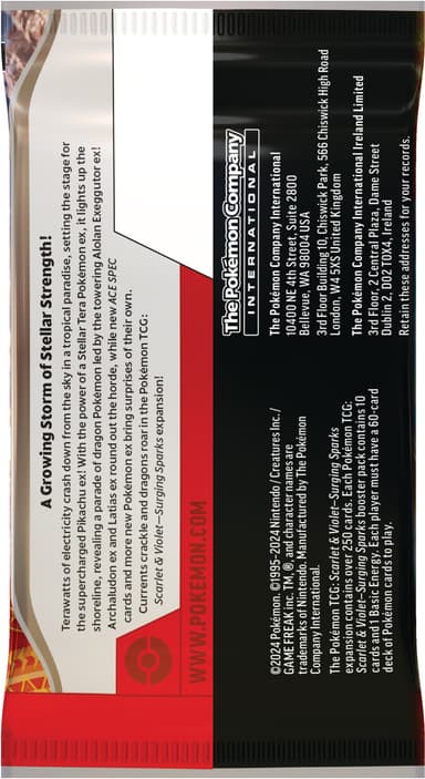 Pokemon TCG: Scarlet & Violet 8 - Surging Sparks boosterpaket