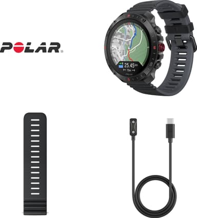 Polar Grit X2 Pro sportklocka S-L (svart)