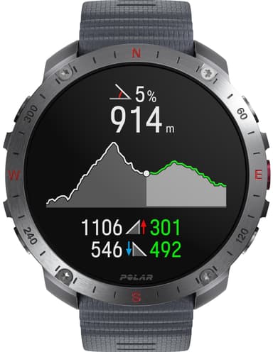 Polar Grit X2 Pro sportklocka S-L (grå)