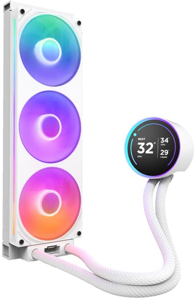 NZXT Kraken 360 Elite V2 RGB CPU vätskekylare (vit)