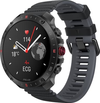 Polar Grit X2 Pro sportklocka S-L med pulsgivare (svart)