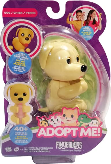 Fingerlings Adopt Me leksak (hund)