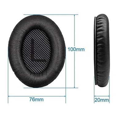 Bose QC 35 kuddar by headphoneparts.se - Grå