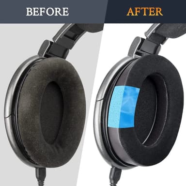 Sennheiser HD650/HD660S /HD600/HD580/HD565/HD545/HD535 Cooling gel kuddar by headphoneparts.se