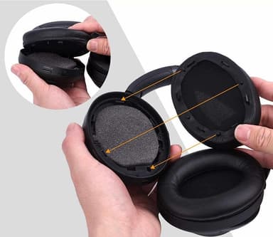 Sony WH-1000XM3 kuddar by headphoneparts.se - Silver