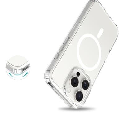 Mobique Magnetic Hybrid Case iPhone 16 Pro Clear