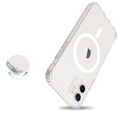 Mobique Magnetic Hybrid Case iPhone 12/12 Pro Clear