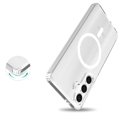 Mobique Magnetic Hybrid Case Samsung Galaxy S24 FE Clear