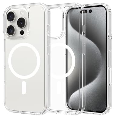 Mobique Magnetic Hybrid Case iPhone 16 Pro Max Clear