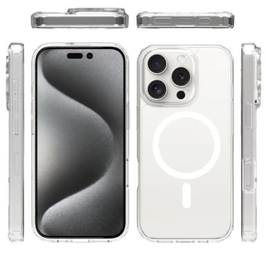 Mobique Magnetic Hybrid Case iPhone 16 Pro Max Clear