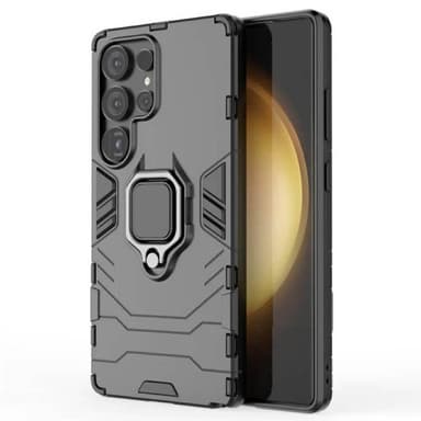 Hybrid Ring Case Samsung Galaxy S25 Ultra - Svart