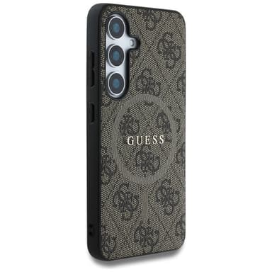 Guess Leather 4G MagSafe skal Samsung Galaxy S25 - Brun