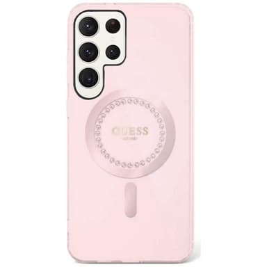 Guess Rhinestone MagSafe skal Samsung Galaxy S25 Ultra - Pink
