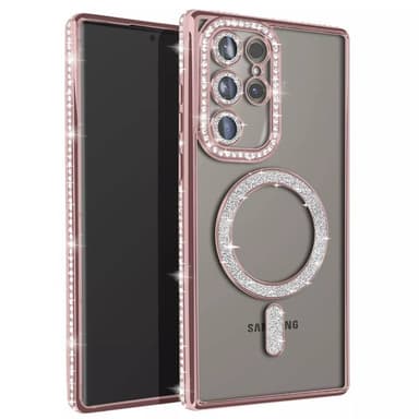 Diamond bling MagSafe skal Samsung Galaxy S25 Ultra - Pink