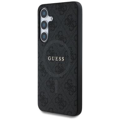 Guess Leather 4G MagSafe skal Samsung Galaxy S25 - Svart