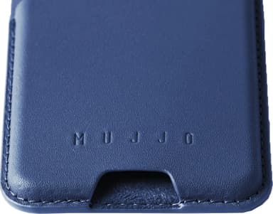 Mujjo MagSafe iPhone korthållare för mobiltelefon (blå)