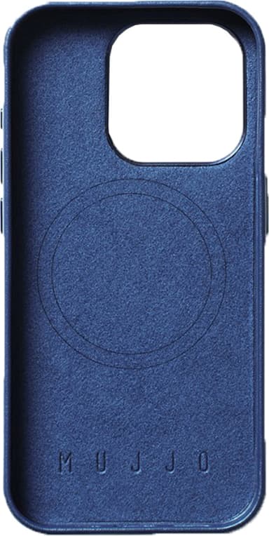 Mujjo iPhone 15 Pro mobiltelefonfodral (blått)