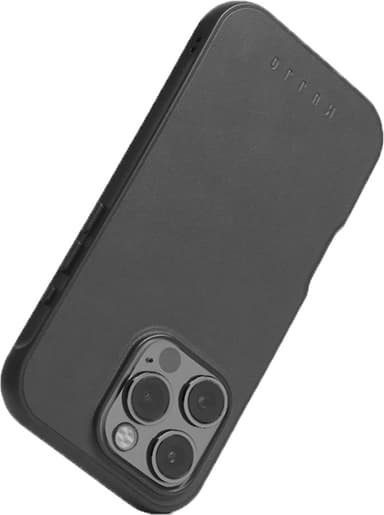 Mujjo iPhone 16 Pro mobiltelefonfodral (svart)