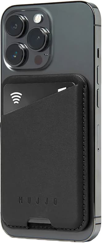 Mujjo MagSafe iPhone korthållare för mobiltelefon (svart)