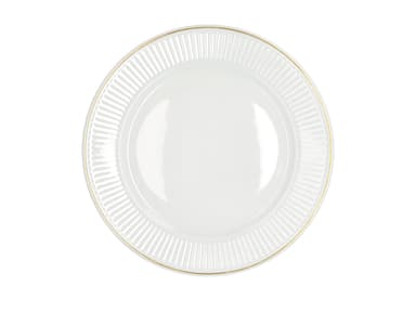 Pillivuyt Tallrik flat Vit/Matt guld