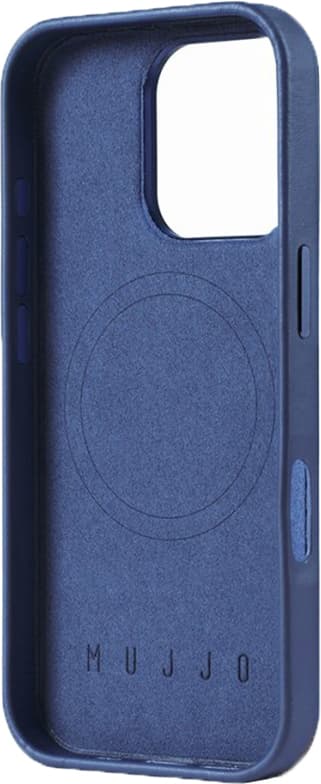 Mujjo iPhone 16 Pro mobiltelefonfodral (blått)