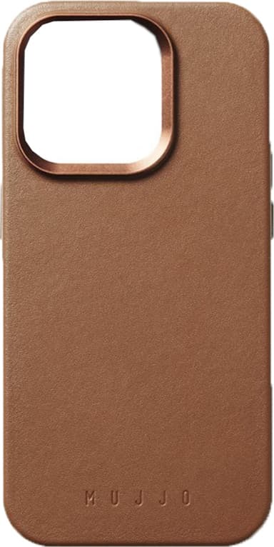 Mujjo iPhone 15 Pro mobiltelefonfodral (brunt)