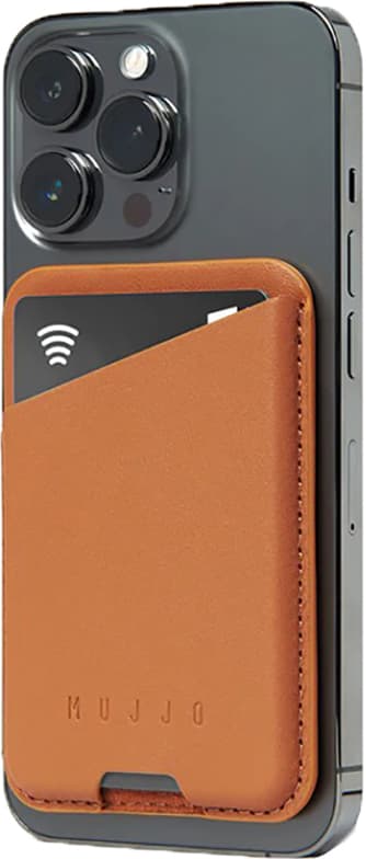 Mujjo MagSafe iPhone korthållare för mobiltelefon (beige)