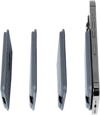 Mujjo MagSafe iPhone korthållare för mobiltelefon (stålblå)