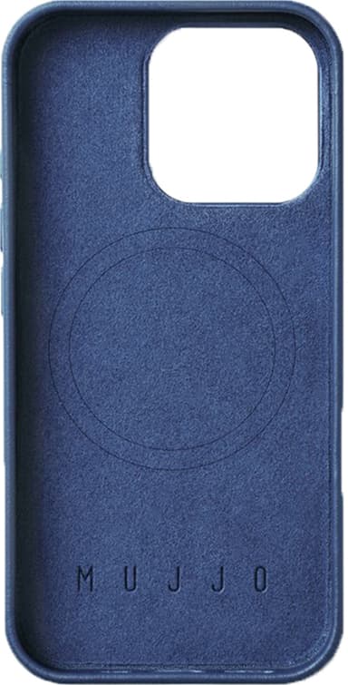 Mujjo iPhone 16 Pro mobiltelefonfodral (blått)