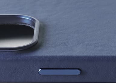 Mujjo iPhone 16 Pro mobiltelefonfodral (blått)