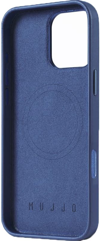 Mujjo iPhone 16 Pro Max mobiltelefonfodral (blått)