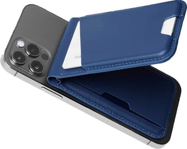 Mujjo MagSafe iPhone korthållare för mobiltelefon (blå)