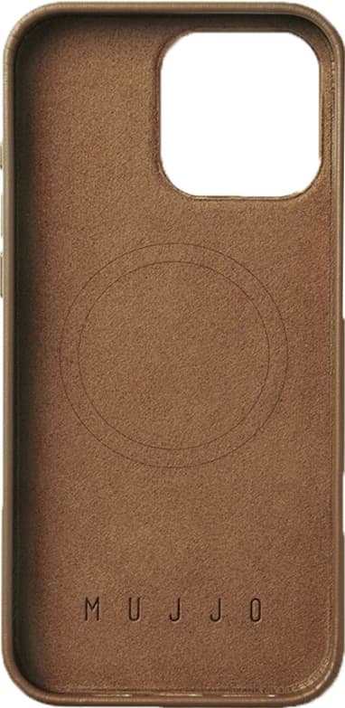 Mujjo iPhone 16 Pro Max mobiltelefonfodral (beige)