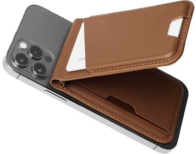 Mujjo MagSafe iPhone korthållare för mobiltelefon (beige)