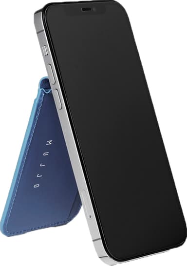 Mujjo MagSafe iPhone korthållare för mobiltelefon (blå)