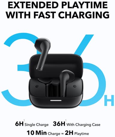 Soundcore K20i True Wireless in ear-hörlurar (svarta)