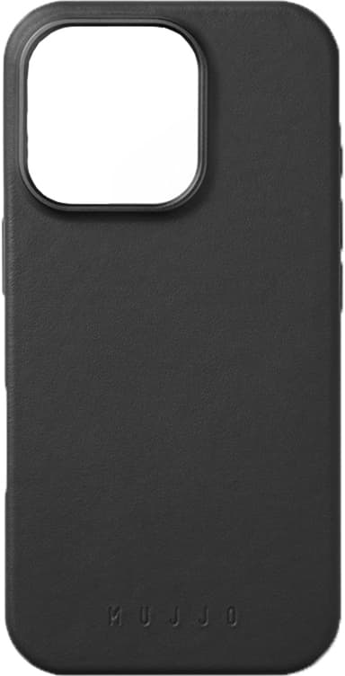 Mujjo iPhone 16 Pro mobiltelefonfodral (svart)