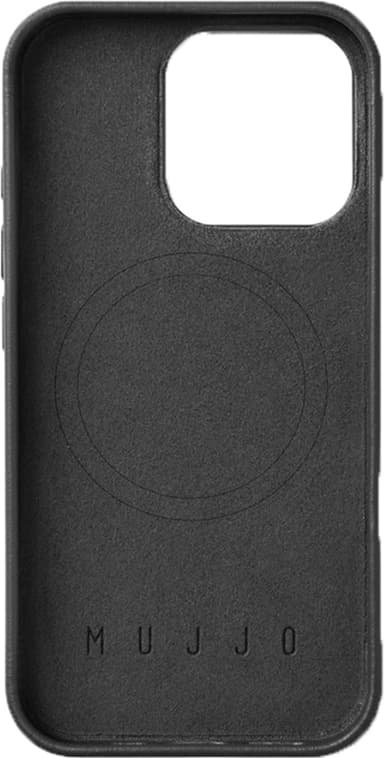 Mujjo iPhone 16 Pro mobiltelefonfodral (svart)