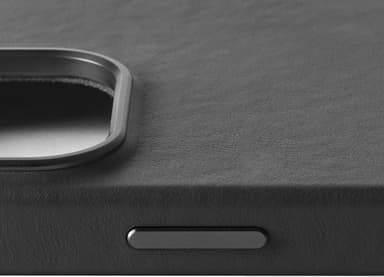 Mujjo iPhone 16 Pro mobiltelefonfodral (svart)