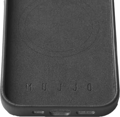 Mujjo iPhone 16 Pro mobiltelefonfodral (svart)