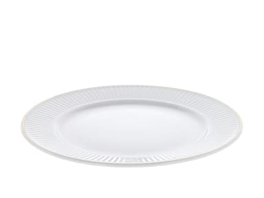 Pillivuyt Tallrik flat Vit/Matt guld