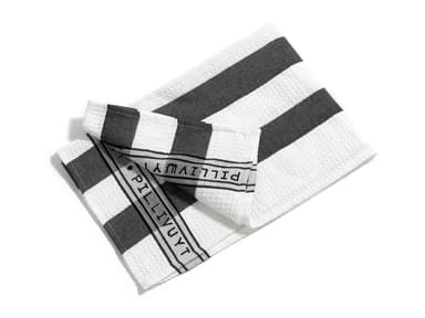 Pillivuyt Tea towel 90 x 60 cm Black/white wide stripes