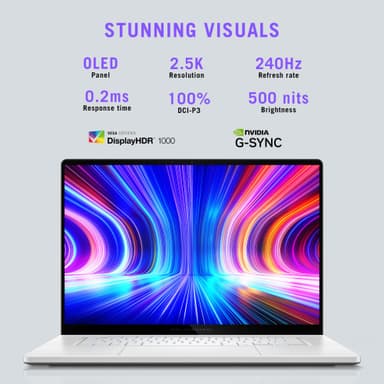 Asus ROG Zephyrus G16 GU605CR U9-285H/32/1024/5070Ti/OLED 16" bärbar dator (vit)