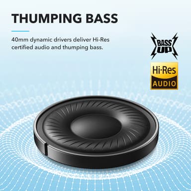 Soundcore Q20i trådlösa around-ear hörlurar (svarta)
