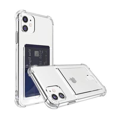 Transparent bakskal med kortfack iPhone 11