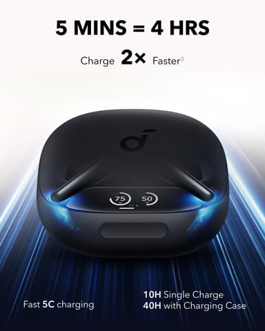 Soundcore Liberty 4 Pro True Wireless in ear-hörlurar (svarta)