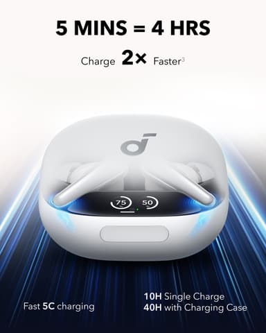 Soundcore Liberty 4 Pro True Wireless in ear-hörlurar (vita)