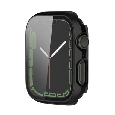 Stötsäkert skärmskydd för Apple Watch Series 7 45mm - svart