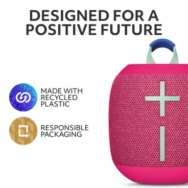 Ultimate Ears WONDERBOOM 4 bärbar trådlös högtalare (hyper pink)