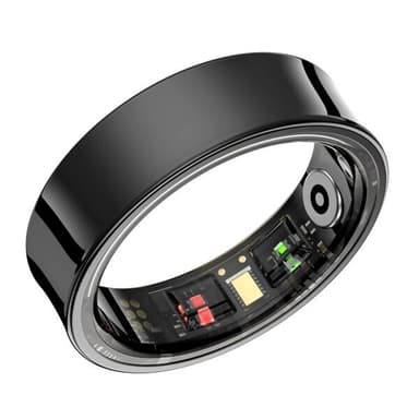 R09 Smart Ring med pulsövervakning och flera träningslägen Strl 10 - Svart